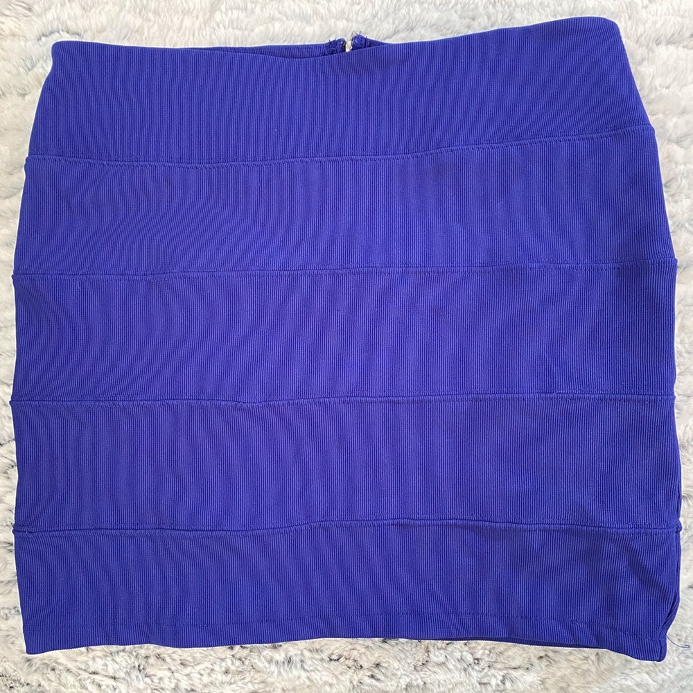 Adorable Cobalt Blue Bandage Bodycon Mini Skirt